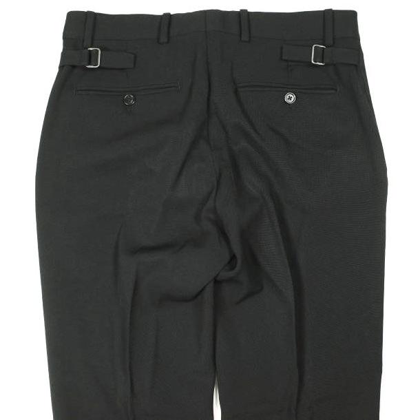 RALPH LAUREN BLACK LABEL ラルフローレンブラックレーベル ウールギャバジン サイドアジャスターノープリーツスラックス 30 BLACK パンツ |  | 04