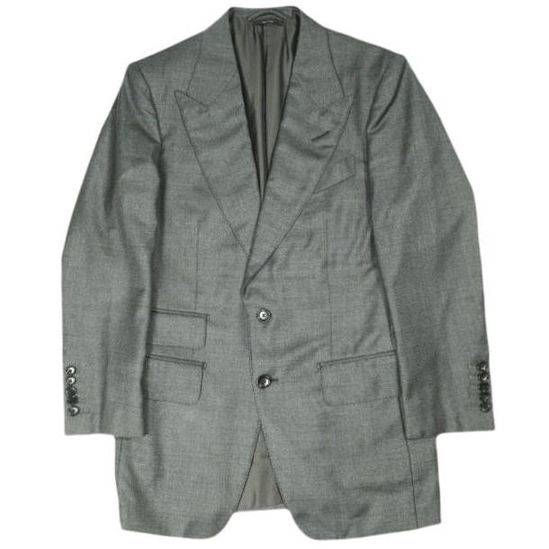 TOM FORD トムフォード SHELTON 3P SUIT シェルトン 3ピース スーツ 7-46R チャコールグレー セットアップ ジャケット＆ジレ＆スラックス |  | 01