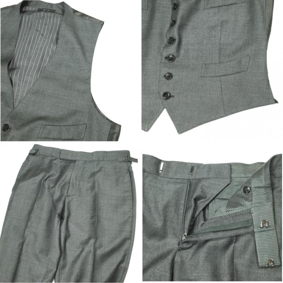 TOM FORD トムフォード SHELTON 3P SUIT シェルトン 3ピース スーツ 7-46R チャコールグレー セットアップ ジャケット＆ジレ＆スラックス |  | 08