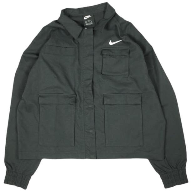 NIKE ナイキ Wmns Nsw Swoosh Woven Jacket ウィメンズ スウォッシュ ウーブン ジャケット CZ8900-010 XXL Black ブルゾン アウター g26855 | 