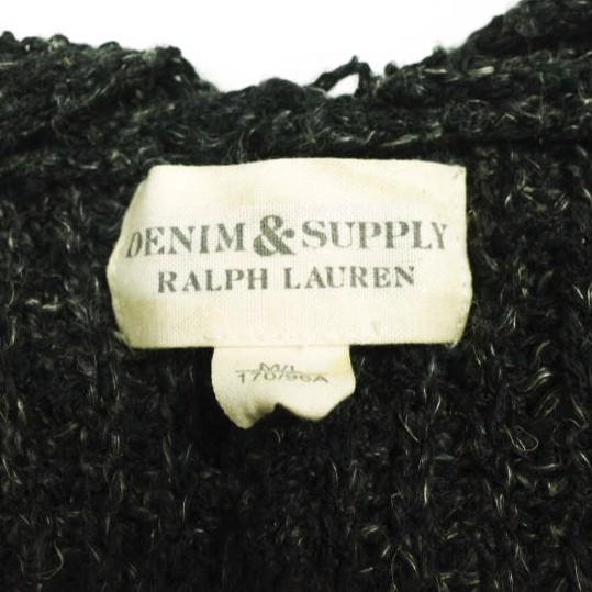DENIM＆SUPPLY デニムアンドサプライ フリンジニットポンチョ 288629691001 M/L CHARCOAL GRAY Ralph Lauren ラルフローレン ローゲージ |  | 02