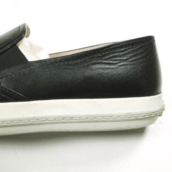 MIU MIU ミュウミュウ メタリックトゥ レザースリッポン 5S9563 38(25cm) BLACK サイドゴア スニーカー シューズ g26865 |  | 07