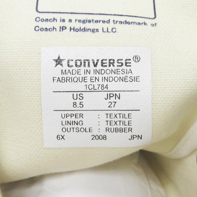 コンバース　アディクト　20AW　コーチ27.5cm　新品　値下げ不可 コンバースアディクト CONVERSE ADDICT 20AW COACH CANVAS HI