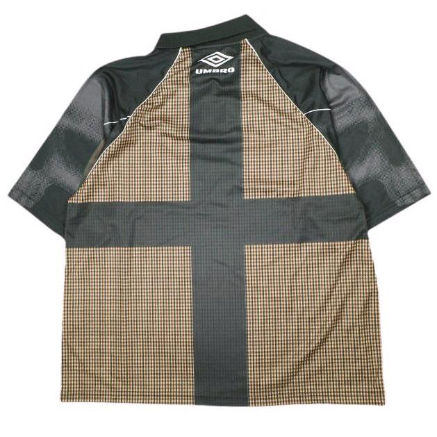 umbro x SLAM JAM アンブロ スラムジャム 25AW 別注 Cult Unity Check Polo チェックポロシャツ UBMW0401FA250 L BEIGE/BLACK ゲームシャツ |  | 01