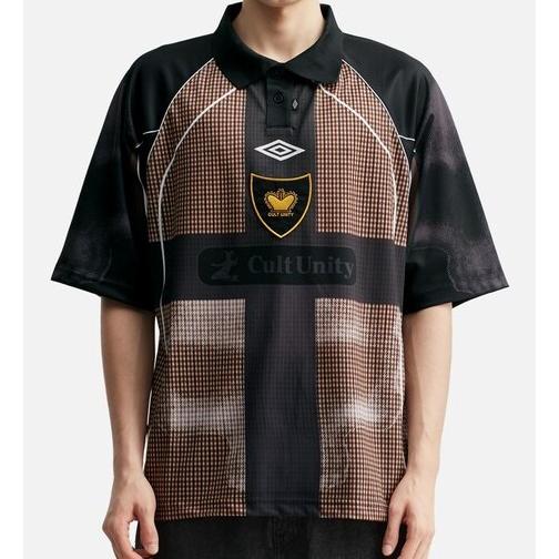 umbro x SLAM JAM アンブロ スラムジャム 25AW 別注 Cult Unity Check Polo チェックポロシャツ UBMW0401FA250 L BEIGE/BLACK ゲームシャツ |  | 02