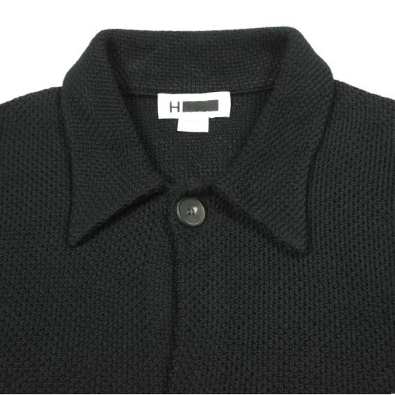 H BEAUTY＆YOUTH エイチ ビューティーアンドユース ギマコットン リンクス ニットシャツ 1228-105-0176 S BLACK 半袖 トップス g26884 |  | 04