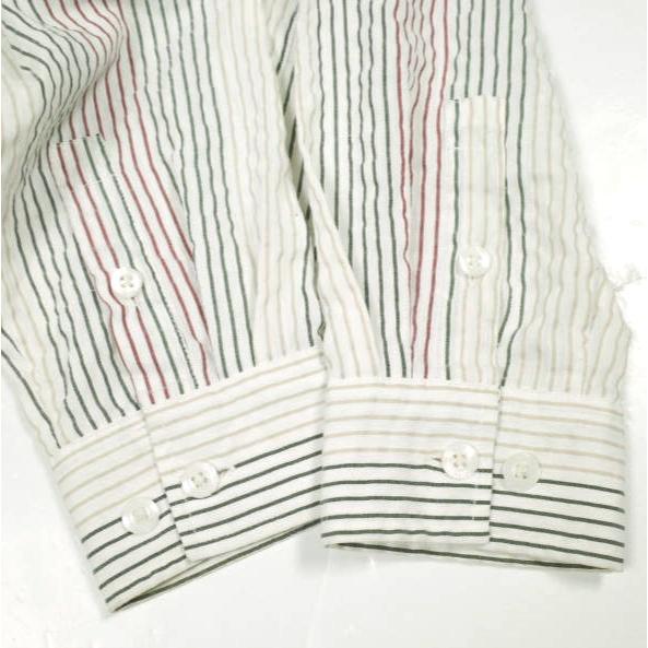 KITH NYC キスニューヨークシティ 25SS Seersucker Long-Sleeve Boxy Collared Overshirt シアサッカー ボクシーカラー オーバーシャツ S |  | 04