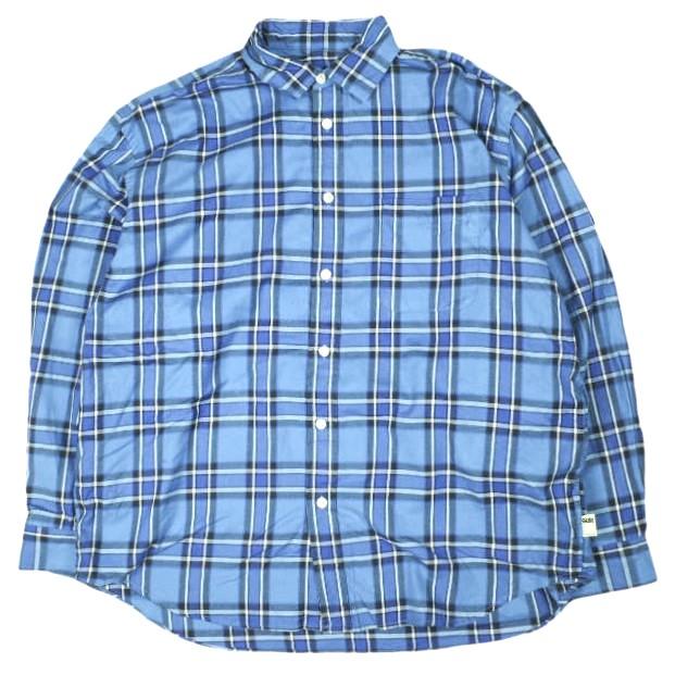 SSZ エスエスズィー 26SS ZUKA SHIRT オーバーサイズチェックシャツ 11-11-1417-139 M NAVY BEAMS IWGP 窪塚洋介 キング トップス g26901 | 