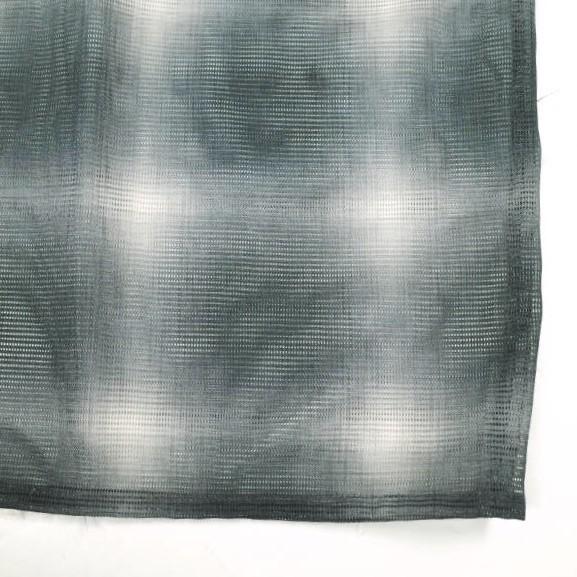 Danke Schon ダンケシェーン 25SS OMBRE CHECK MESH LONG SLEEVE SHIRT オンブレチェックメッシュロングスリーブシャツ BLACK GRAY 開襟 |  | 06