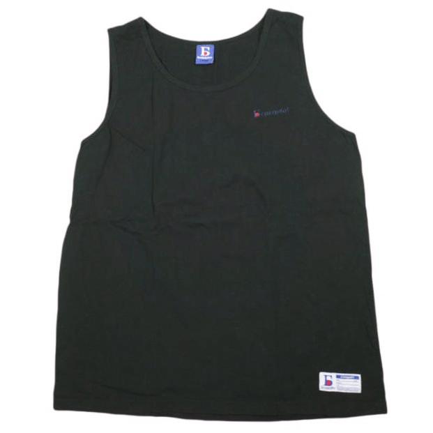 Danke Schon ダンケシェーン 25SS WEB＆DEPOT限定 16OE TANKTOP LOGO ロゴ刺繍 タンクトップ L BLACK トップス g26925 | 