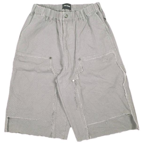 Danke Schon ダンケシェーン 25SS DAMAGE DUCK WKNEE SHORTS ダメージ加工ダックダブルニーショーツ UNS25087 M GRAY ペインター パンツ | 