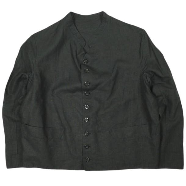 ANATOMICA アナトミカ フランス製 DOLMAN JACKET - LINEN LISMORE リネン ドルマンジャケット XL BLACK ドールマン 定価110,000円 アウター | 