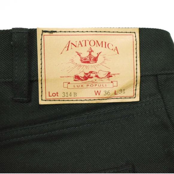 ANATOMICA アナトミカ 25SS 日本製 314 BEAT - COTTON TWILL コットンツイル5Pパンツ 530-582-41 36 BLACK ボトムス g26956 |  | 06