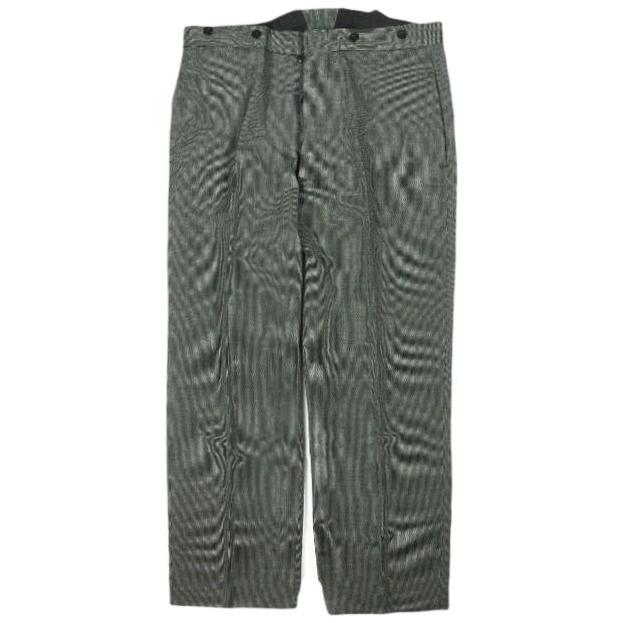 ANATOMICA アナトミカ TENNIS PANTS - LINEN COTTON WABASH STRIPE テニスパンツ リネンコットン ウォバッシュストライプ 46 BLACK | 