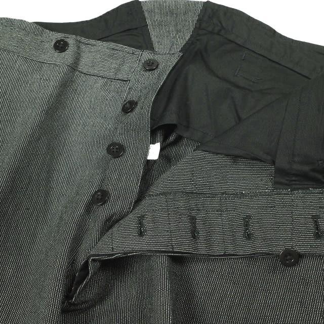 ANATOMICA アナトミカ TENNIS PANTS - LINEN COTTON WABASH STRIPE テニスパンツ リネンコットン ウォバッシュストライプ 46 BLACK |  | 04