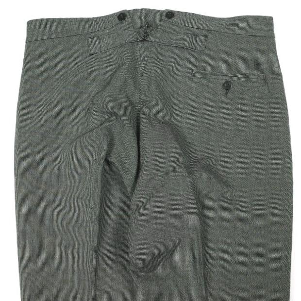 ANATOMICA アナトミカ TENNIS PANTS - LINEN COTTON WABASH STRIPE テニスパンツ リネンコットン ウォバッシュストライプ 46 BLACK |  | 05