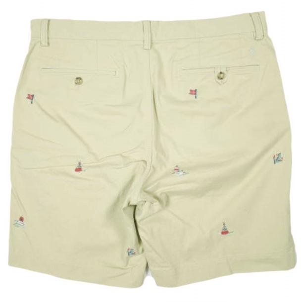 POLO RALPH LAUREN ポロラルフローレン ストレッチクラシックフィット エンブロイダリー チノショーツ Sailing Nautical 34 BEIGE パンツ |  | 01