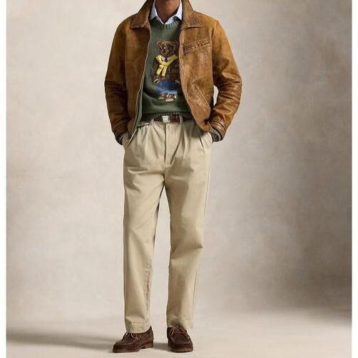 POLO RALPH LAUREN ポロ・ラルフローレン THE WHITMAN CHINO - RELAXED FIT ホイットマン リラックスドフィット プリーテッド チノパンツ 34 BEIGE 2タック ボトムス【中古】【POLO RALPH LAUREN】 POLO RALPH LAUREN ポロ・ラルフローレン THE WHITMAN CHINO - RELAXED