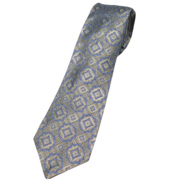 KITON キートン イタリア製 小紋柄シルクネクタイ BLUE/GRAY g26988 |  | 01