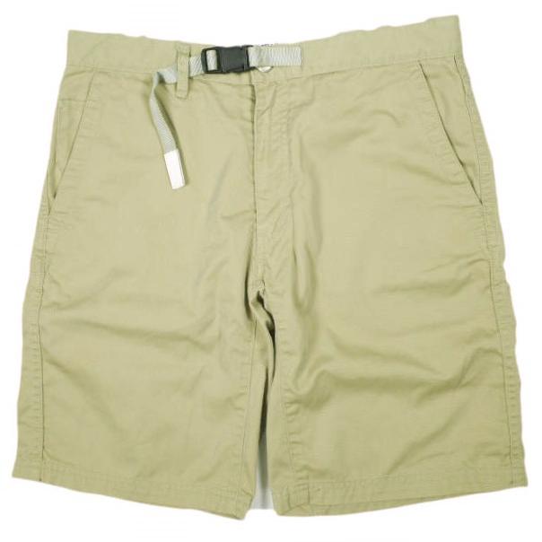 WHITE MOUNTAINEERING ホワイトマウンテニアリング Wardrobe クライミングチノショーツ WR1071405 3 BEIGE T/C ベルテッド ショートパンツ | 