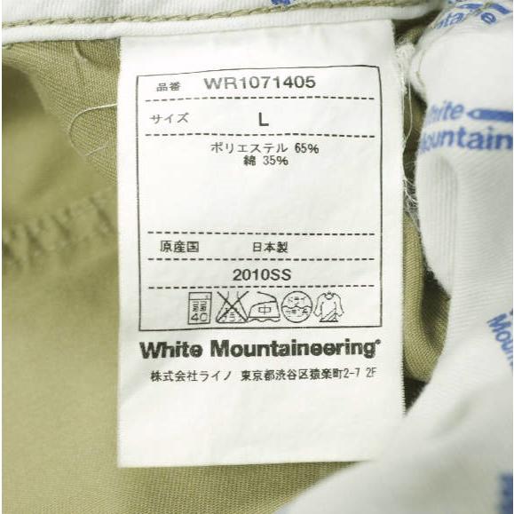 WHITE MOUNTAINEERING ホワイトマウンテニアリング Wardrobe クライミングチノショーツ WR1071405 3 BEIGE T/C ベルテッド ショートパンツ |  | 08