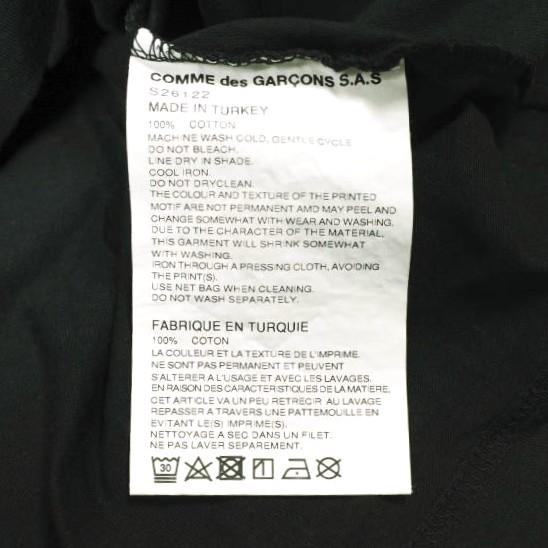 COMME des GARCONS SHIRT コムデギャルソンシャツ Cotton jersey plain with logo back バックロゴTシャツ S26122 L BLACK 半袖 トップス |  | 07
