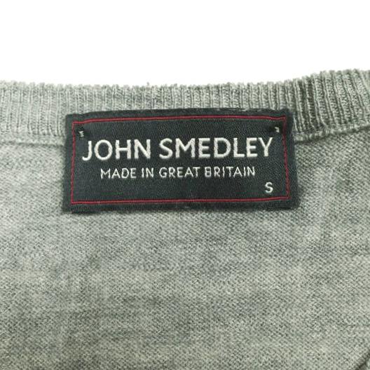 JOHN SMEDLEY ジョンスメドレー イギリス製 エクストラファインメリノウール ハイゲージクルーネックニット S グレー セーター g27004 |  | 02