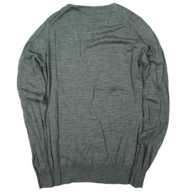 JOHN SMEDLEY ジョンスメドレー イギリス製 エクストラファインメリノウール ハイゲージクルーネックニット M CHARCOAL GRAY セーター |  | 01