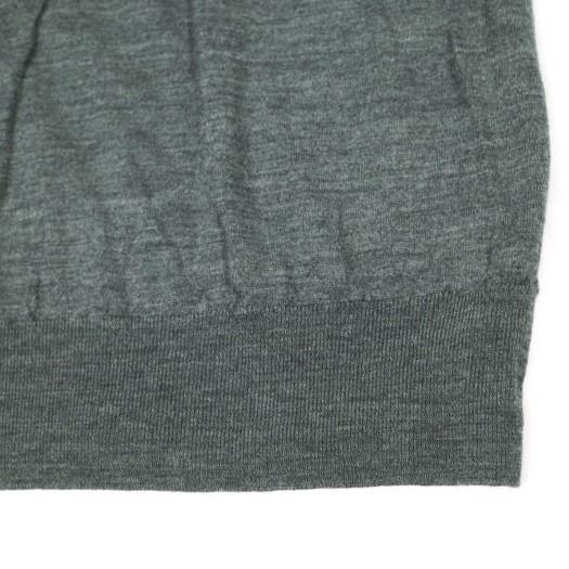 JOHN SMEDLEY ジョンスメドレー イギリス製 エクストラファインメリノウール ハイゲージクルーネックニット M CHARCOAL GRAY セーター |  | 05