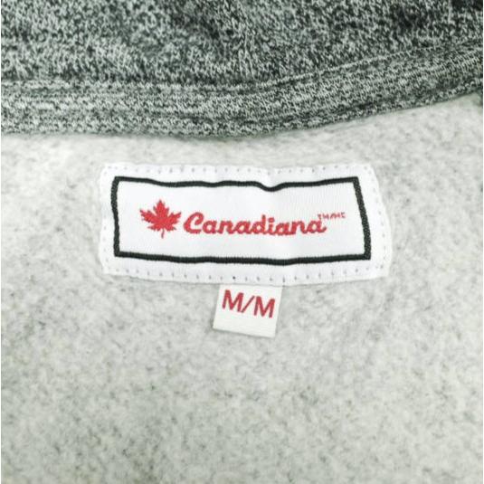 Canadiana カナディアーナ フリッキーロゴ 裏起毛 スウェットジップアップパーカー CDY01011MNM M 杢グレー トップス g27006 |  | 02