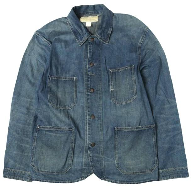 RRL ダブルアールエル コットンリネン デニム エンジニアジャケット