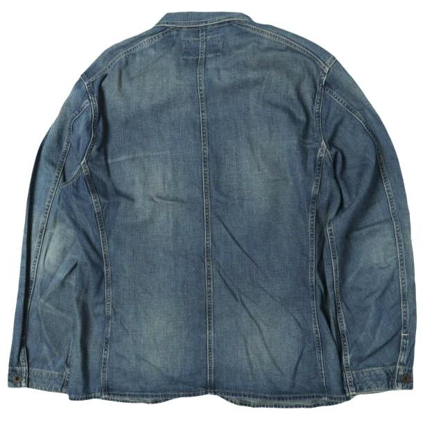 RRL ダブルアールエル コットンリネン デニム エンジニアジャケット