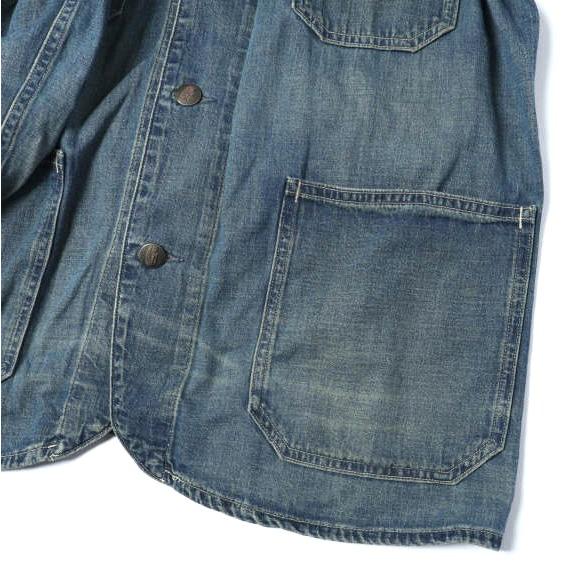 RRL ダブルアールエル コットンリネン デニム エンジニアジャケット