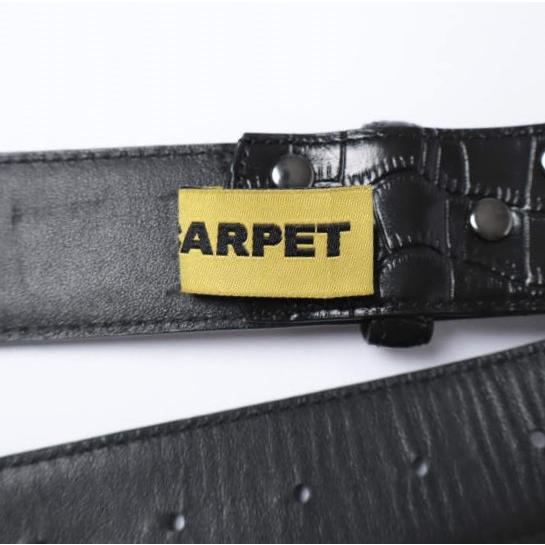 CARPET COMPANY カーペットカンパニー CROCSKIN LEATHER BELT 型押しレザーベルト Free BLACK g27047 |  | 06