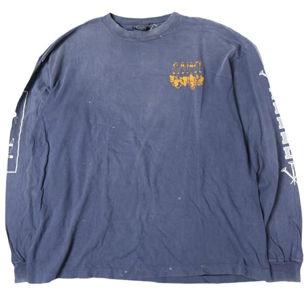 SAINT MICHAEL x Babylon セントマイケル バビロン 25AW BBLN_LS TEE/SAINT BABYLON ロングスリーブTシャツ SM-HR1-0000-C49 XXL NAVY | 