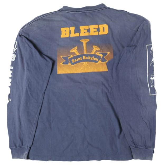 SAINT MICHAEL x Babylon セントマイケル バビロン 25AW BBLN_LS TEE/SAINT BABYLON ロングスリーブTシャツ SM-HR1-0000-C49 XXL NAVY |  | 01