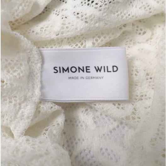 SIMONE WILD シモーネワイルド 25AW ドイツ製 LACE TRIKOT スキッパーネック レースポロシャツ M OFF WHITE/BLACK 長袖 ブラウス トップス |  | 06
