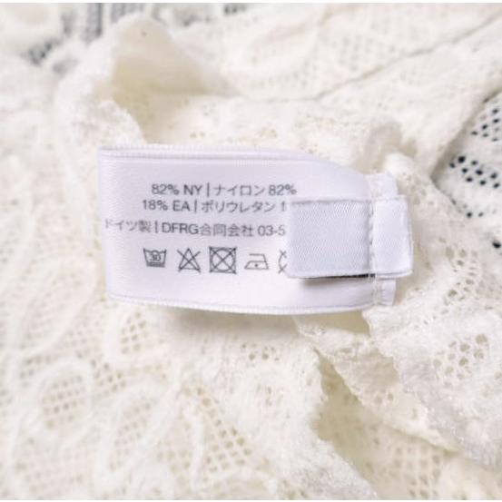 SIMONE WILD シモーネワイルド 25AW ドイツ製 LACE TRIKOT スキッパーネック レースポロシャツ M OFF WHITE/BLACK 長袖 ブラウス トップス |  | 07