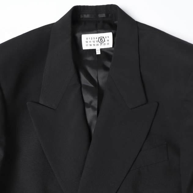 新品 MM6 Maison Margiela 25AW LIGHT WOOL BLEND JACKET ライトウールブレンド ダブルブレストジャケット SH2BN0021 M35436 S BLACK |  | 04