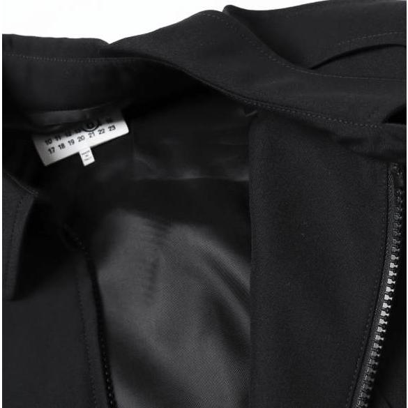 新品 MM6 Maison Margiela 25AW WOOL BOMBER JACKET ハの字 ウールボンバージャケット SH2AM0036 M35653 44 BLACK マルジェラ 定価210100円 |  | 07