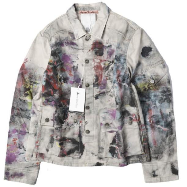新品 Acne Studios アクネストゥディオズ 25AW TROMPE L'OEIL PRINT JACKET トロンプルイユプリントジャケット FN-MN-OUTW001241 46 g27062 | 