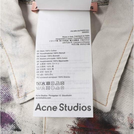 新品 Acne Studios アクネストゥディオズ 25AW TROMPE L'OEIL PRINT JACKET トロンプルイユプリントジャケット FN-MN-OUTW001241 46 g27062 |  | 08