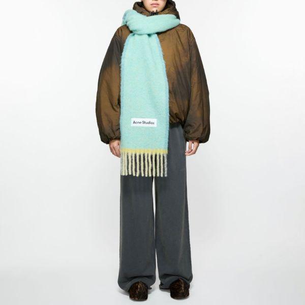 新品 Acne Studios アクネストゥディオズ 25AW WOOL MOHAIR SCARF NARROW ウールモヘアマフラー FN-UX-SCAR000328 LIGHT BLUE 定価47,300円 |  | 02