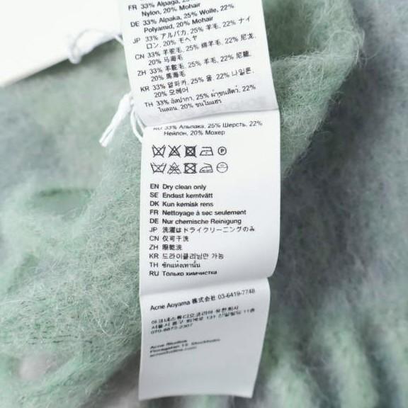 新品 Acne Studios アクネストゥディオズ 25AW MOHAIR CHECKED SCARF モヘアチェックスカーフ FN-UX-SCAR000115 マフラー 定価51,700円 |  | 08