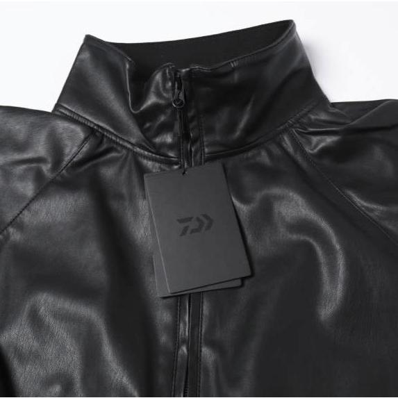 新品 DAIWA PIER39 ダイワ ピア39 25AW TECH SYNTHETIC SKIN WINDBREAKER JACKET フェイクレザートラックジャケット BJ-40025W L BLACK |  | 04