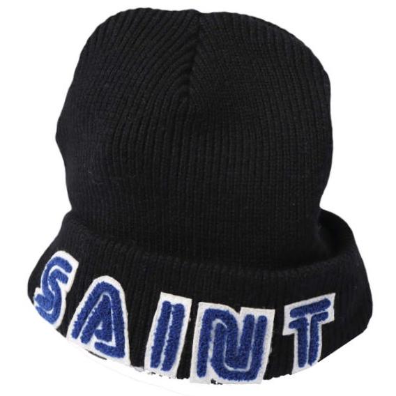 新品 SAINT MICHAEL セントマイケル 25AW SG_KNIT CAP/SAINT SEGA セガ ウールニットキャップ SM-HR1-0000-C65 BLACK Mxxxxxx ビーニー |  | 01