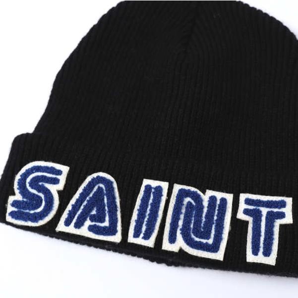 新品 SAINT MICHAEL セントマイケル 25AW SG_KNIT CAP/SAINT SEGA セガ ウールニットキャップ SM-HR1-0000-C65 BLACK Mxxxxxx ビーニー |  | 03