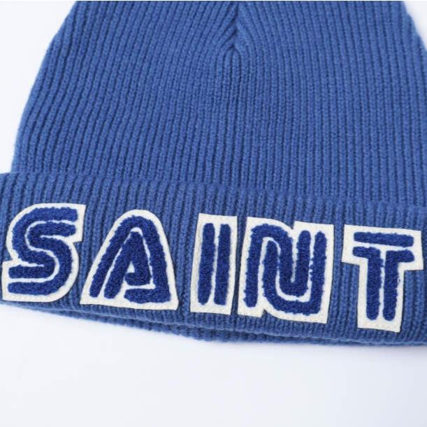 新品 SAINT MICHAEL セントマイケル 25AW SG_KNIT CAP/SAINT SEGA セガ ウールニットキャップ SM-HR1-0000-C66 BLUE Mxxxxxx ビーニー |  | 03