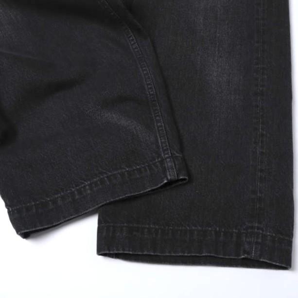 新品 Graphpaper グラフペーパー 25SS SELVAGE DENIM BELTED PANTS サルベージデニムベルテッドパンツ GU251-40192DB 2 BLACK DARK FADE |  | 07