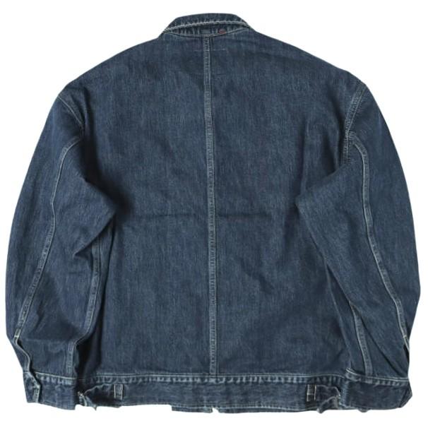 新品 Graphpaper グラフペーパー 25AW SELVAGE DENIM ZIP JACKET サルベージデニムジップジャケット GM253-20056DB 2 INDIGO DARK FADE |  | 01